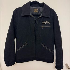 Vintage biker jacket 100% wool men’s medium